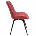 Dining chair Timmendorfo, swivelling 180, red, H85x59x52cm, seat height 45.5cm