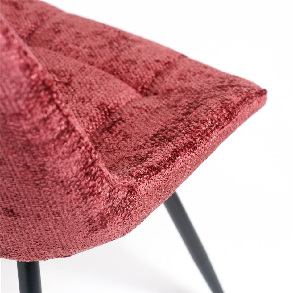 Dining chair Timmendorfo, swivelling 180, red, H85x59x52cm, seat height 45.5cm