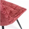 Dining chair Timmendorfo, swivelling 180, red, H85x59x52cm, seat height 45.5cm