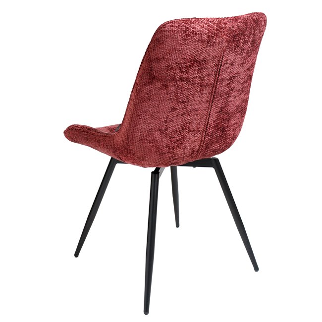 Dining chair Timmendorfo, swivelling 180, red, H85x59x52cm, seat height 45.5cm