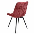 Dining chair Timmendorfo, swivelling 180, red, H85x59x52cm, seat height 45.5cm