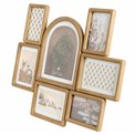 Wall photo frame Felisa for 7 photos, wood/MDF, H46.6x57.2x1.8cm