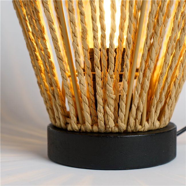 Table lamp Aissa, beige, H32cm D19cm, E27, 40W(MAX)