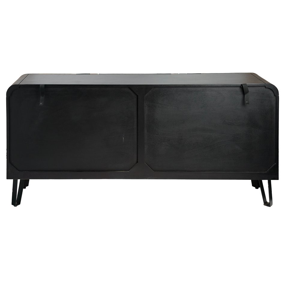 Буфет Craft 3 Door, манговое дерево/МDF/металл, черный, H75x160x38cm