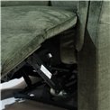 Electric recliner Oktavio, green, H90-105x78x93-156cm, seat height 59cm