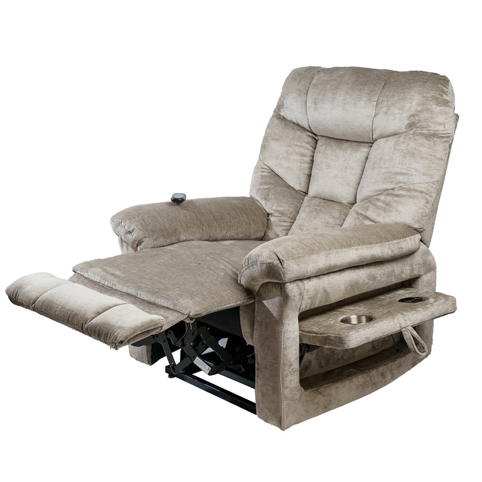 Реглайнер электрический Olando, серо-коричневый, H108-144x93x88-181cm, высота сиденья 76cm