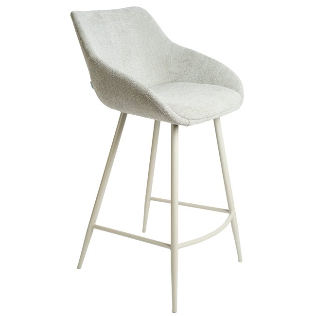 Барный стул Severin 2546-4, светло-серый, H96x54x51cm, высота сиденья 68cm