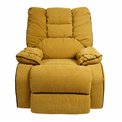 Electric recliner/rocking chair Hohenberg, apricot color, swivel 210, H84-106x96x105-170cm