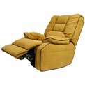 Electric recliner/rocking chair Hohenberg, apricot color, swivel 210, H84-106x96x105-170cm