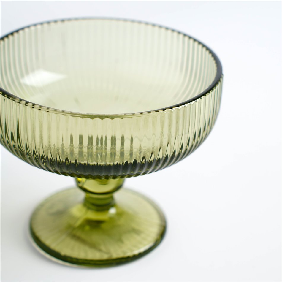 Bowl Rigano, green, 300ml, H10cm, D12cm