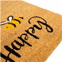 Door matt Bee, rubber/coir, 60x40cm