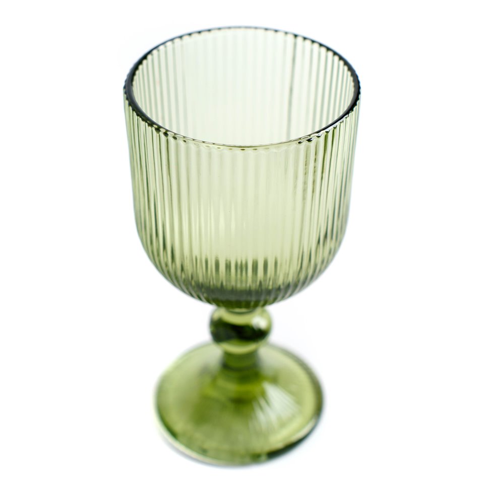 Wine glass Rigano, green, 350ml, H16cm, D9cm