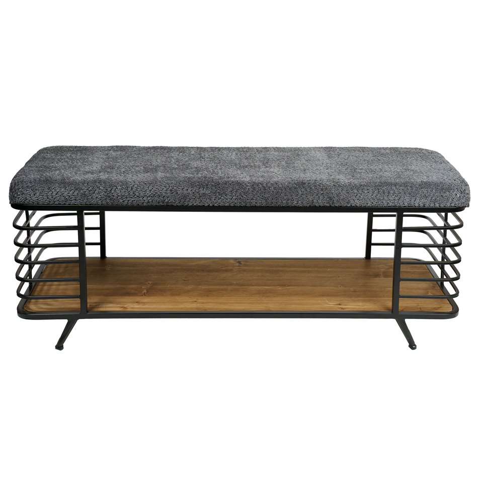 Bench Mariotto linen MD, H47x120x40cm