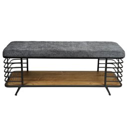 Bench Mariotto linen MD, H47x120x40cm