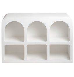 Cabinet Soleya 6, white, H71.5x110x35cm