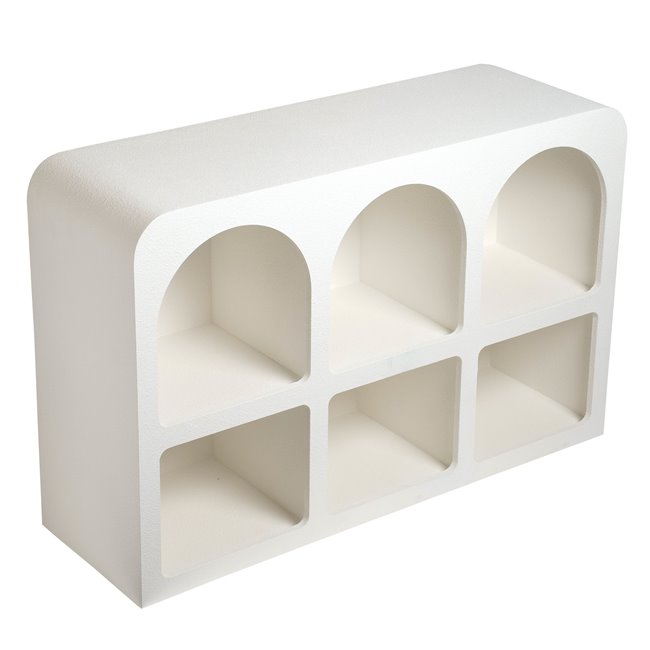 Cabinet Soleya 6, white, H71.5x110x35cm