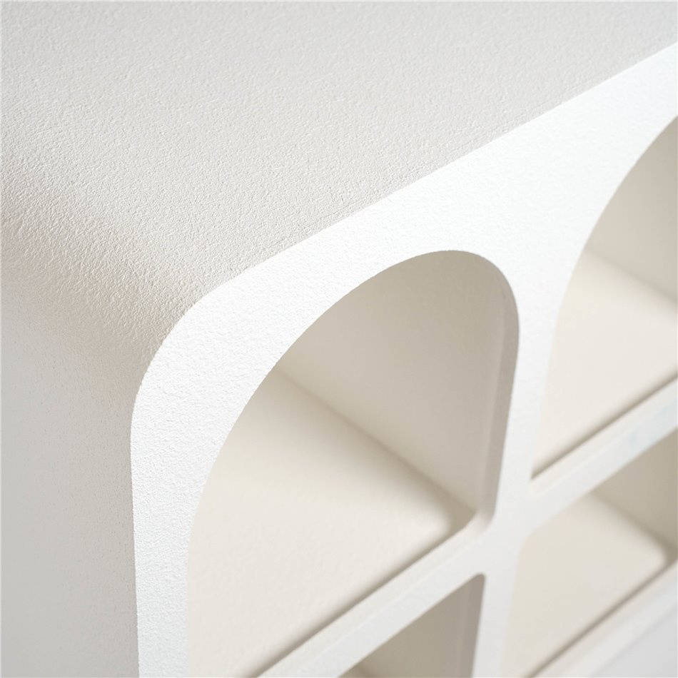 Cabinet Soleya 6, white, H71.5x110x35cm
