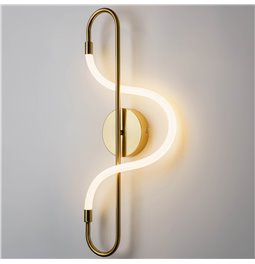 Wall lamp Modena BS, brass, H59x23x9cm, LED 10W, 3000K, 550lm