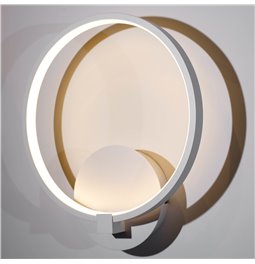 Настенный светильник Mo 1WH, белый, H33x28x7cm, LED 12W, 3000K, 660lm