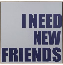 Canva New Friends, 80x80cm