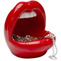 Deco object Lips, red/white, H21x21x20cm