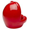 Deco object Lips, red/white, H21x21x20cm
