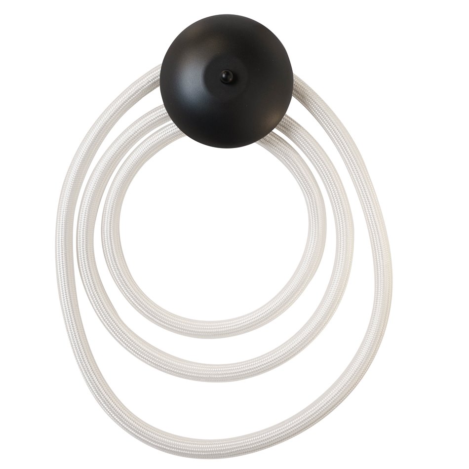 Настенный светильник Modena BK round, черный, H45x31x11, LED 20W, 3000K, 1100lm