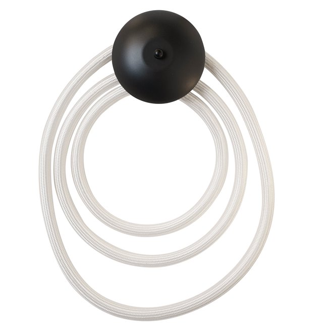 Настенный светильник Modena BK round, черный, H45x31x11, LED 20W, 3000K, 1100lm