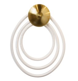 Wall lamp Modena BR round, white, H45x31x11cm, LED 20W, 3000K, 1100lm