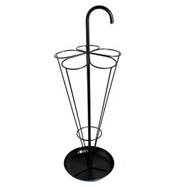 Umbrella stand, metal, black, H80x29x29cm