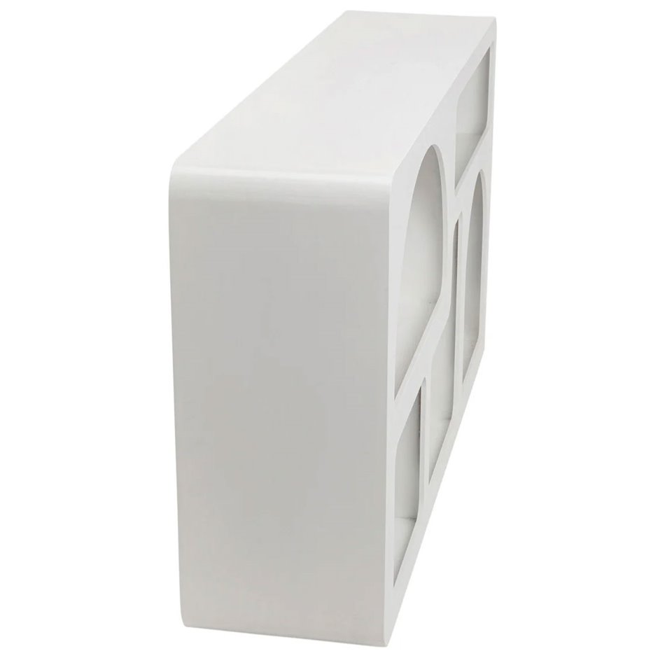 Shelf Paco, white, H75x140x32cm