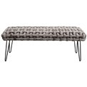 Bench Weave, grey, H45x128x50cm