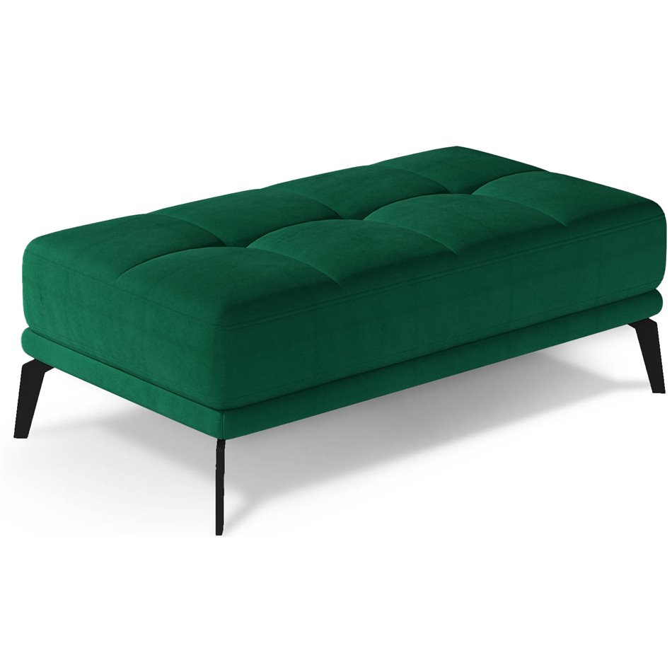Bench Eltorrenso Monolith 37, velvet, dark green, H45x73x145cm