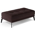 Bench Eltorrenso Mat Velvet 29, brown, H45x73x145cm