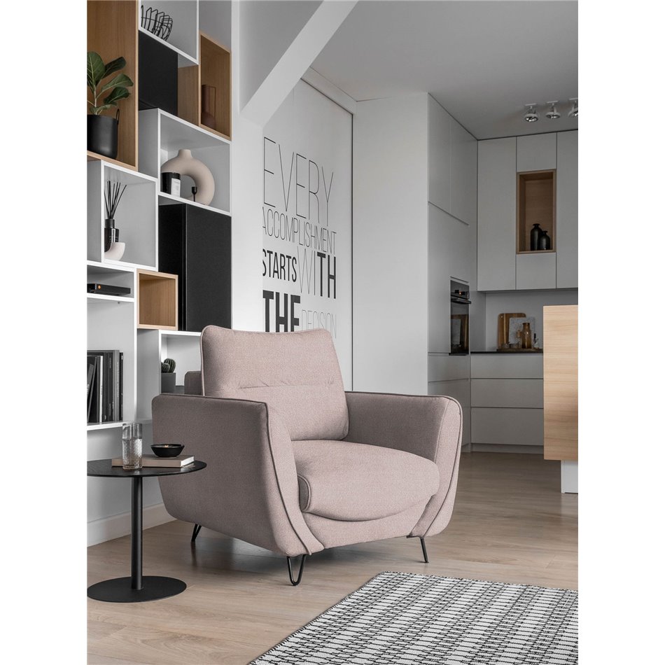 Кресло для отдыха Elsilva, Gojo 101, розовый, H82x95x93см