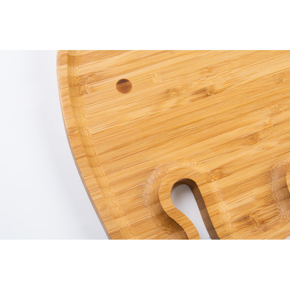 Bamboo plate/tray Elephant, 21x21x1.5cm