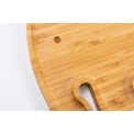 Bamboo plate/tray Elephant, 21x21x1.5cm