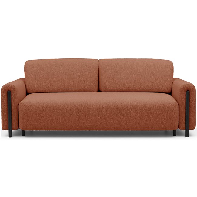 Sofa bed Elcadova Black, sleeping function, Jaffray 30, brown, H97x97x244cm