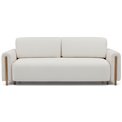 Sofa bed Elcadova Oak, sleeping function, Jaffray 01, white, H97x97x244cm