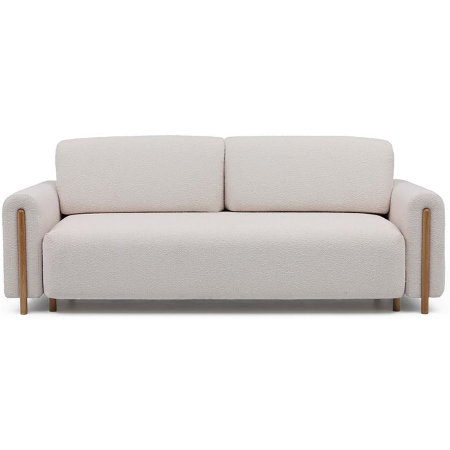 Sofa bed Elcadova Oak, sleeping function, Jaffray 18, beige, H97x97x244cm