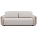 Sofa bed Elcadova Oak, sleeping function, Jaffray 18, beige, H97x97x244cm