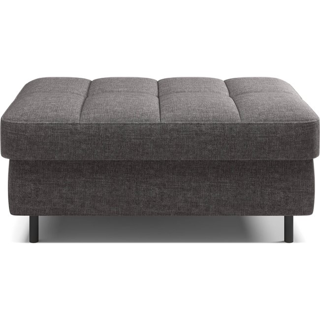 Bench with storage box Elgomsi Manhattan 06, velvet, dark grey, H45x72x104cm