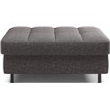 Bench with storage box Elgomsi Manhattan 06, velvet, dark grey, H45x72x104cm