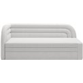 Sofa bed Elfabilo L, sleeping function, Royal 01, bouclé, white, H80x86x223cm