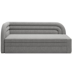 Sofa bed Elfabilo L, sleeping function, Royal 04, bouclé, grey, H80x86x223cm