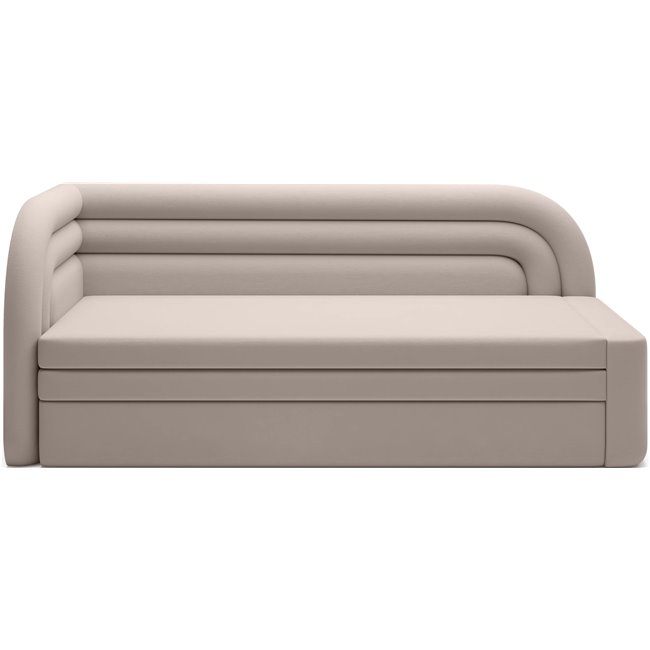Sofa bed Elfabilo L, sleeping function, Sola 18, beige, H80x86x223cm