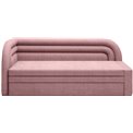 Sofa bed Elfabilo L, sleeping function, Touch 24, textured velvet, pink, H80x86x223cm