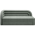 Sofa bed Elfabilo L, sleeping function, Touch 100, textured velvet, green, H80x86x223cm