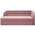 Sofa bed Elfabilo R, sleeping function, Touch 24, textured velvet, pink, H80x86x223cm