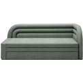 Sofa bed Elfabilo R, sleeping function, Touch 100, textured velvet, green, H80x86x223cm